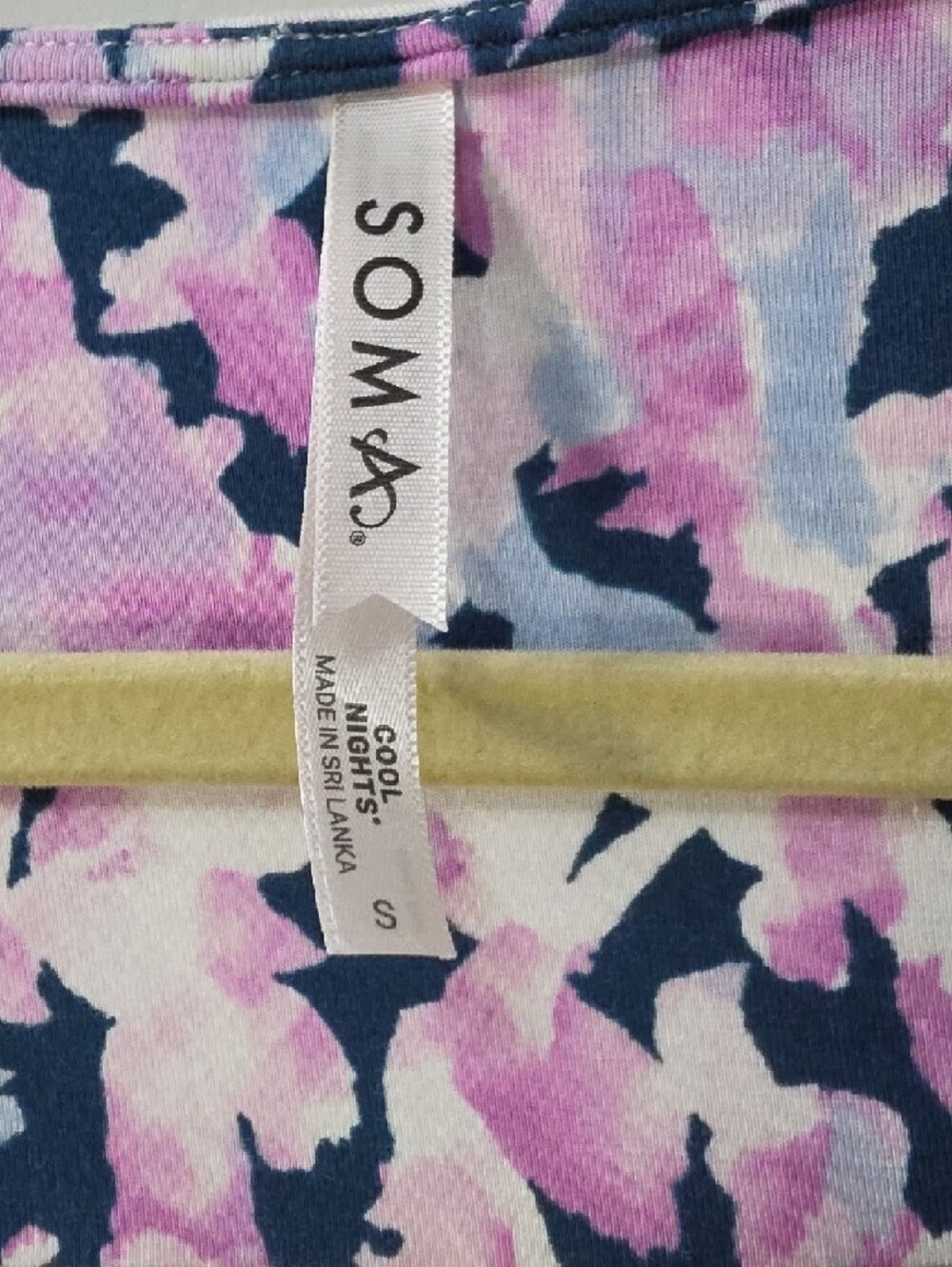 Soma Cool Nights Floral Printed Nightshirt- Small - Picture 2 of 5